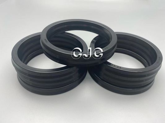 Kit Seal Oli Silinder Hidraulik Efisiensi Tinggi 90 - 96 Pantai 40MPa Bahan Karet