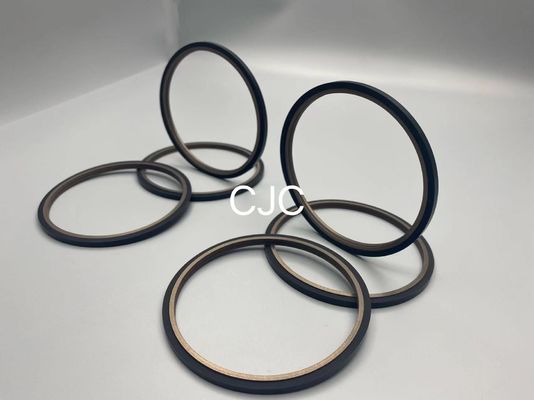 SPN PTFE Excavator Hidrolik Perunggu Piston Batang Segel Tahan Minyak